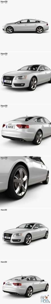 Audi A5 Sportback 2010 Hum 3D car