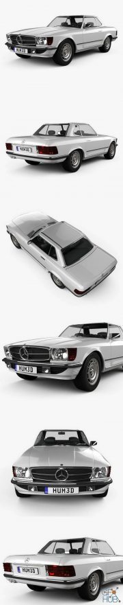 Hum 3D Mercedes-Benz SL-Class R107 coupe 1972