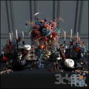 Halloween table setting