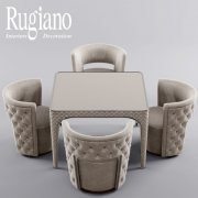 Giotto armchair and table by Rugiano