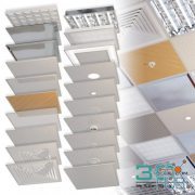 Set of elements for suspended ceiling Armstrong