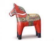 Wooden horse ethno sculpture