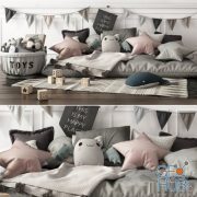 Children Set with toys and pillows