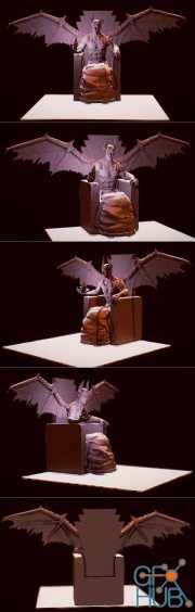 Demon and the throne – 3D Print