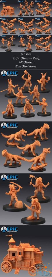Epic Minis - Extra Monster Pack – 3D Print
