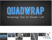 Blender Market – Quadwrap v1.1 – Retopology Tool