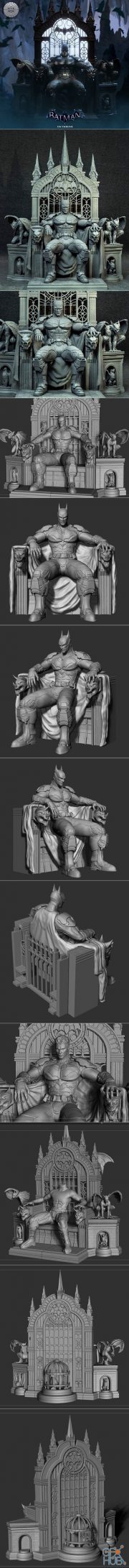 Batman on Throne – 3D Print