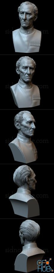 Peter Cushing as Grand Moff Tarkin – 3D Print