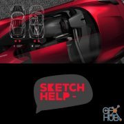 Gumroad – Sketch-Help 5: Automotive design Interior process