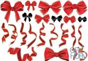 Holiday bow and ribbon (AI)