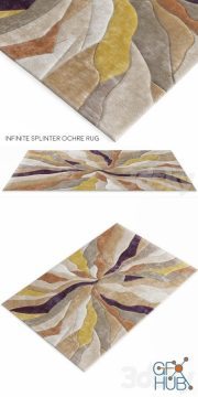 Infinite Splinter Ochre Rug