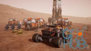Unreal Engine – Mars Colony Props and Vehicle