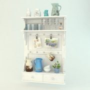 Provence style white shelf