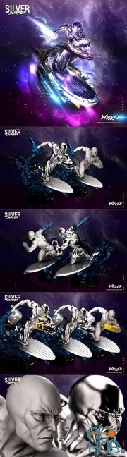 Wicked - Silver Surfer Sculpture – 3D Print
