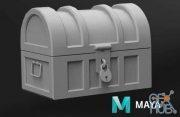 Maya For beginners - Model a Treasure Chest Step by step