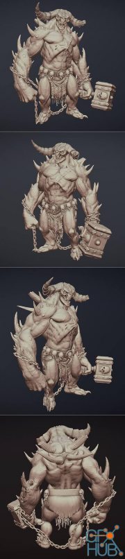 Hephasto the Armorer from diablo – 3D Print