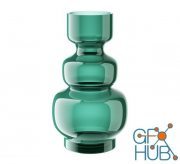 Glass Vase Green Wave by Bloomingville