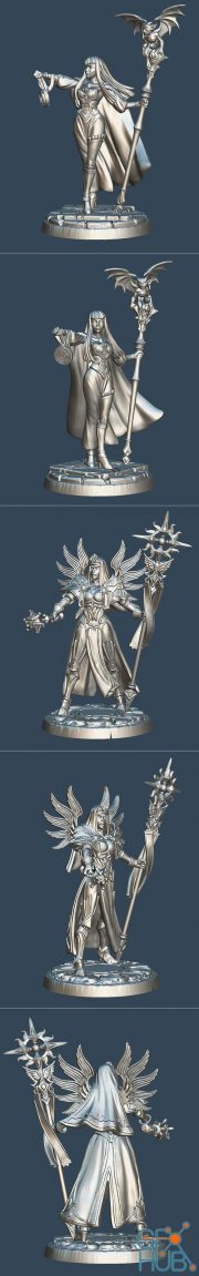 Labyrinth Witch and Abbess in Armor – 3D Print