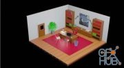 Skillshare – Intro to 3D Environments: Modeling a Low-poly Isometric Office in Blender 2.8