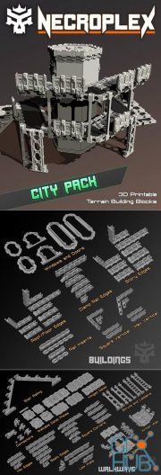 Necroplex City Pack – 3D Print