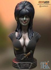 Elvira Bust – 3D Print