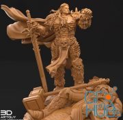 Betrayer King Pose One – 3D Print