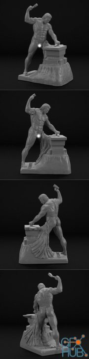 Hephaestus Greek Olympian God of Fire – 3D Print