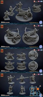 Dragon's Lake Miniaturas - Ballista Dwarven Holds – 3D Print