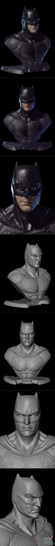 Batman Bust Justice League – 3D Print