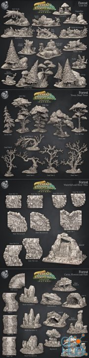 Forest Terrain Set – 3D Print