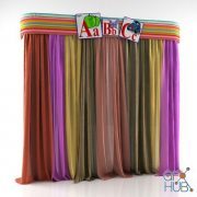 Childrens color curtains