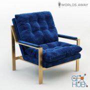 Cameron Gnavy armchair by Worlds Away