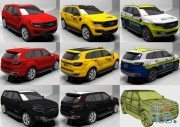 CGTrader – Sport taxi police 3D models