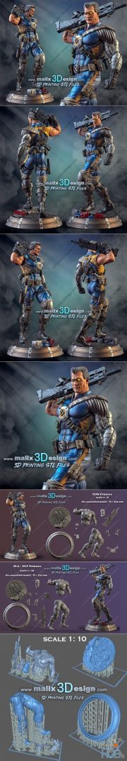 Cable (X-Men) – 3D Print