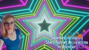 Seamless Looping Stars Tunnel Animations in Blender