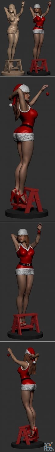 Santa Girl – 3D Print