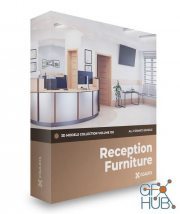 CGAxis Reception Furniture 3D Models Collection Volume 102