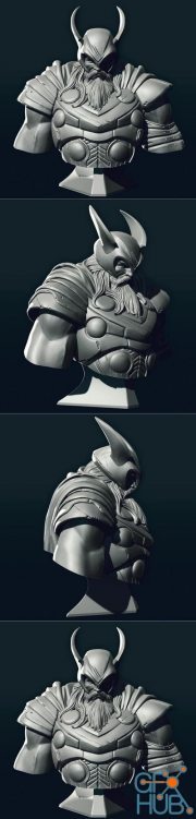 Old King Thor bust – 3D Print