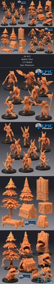 Epic Minis - Rodent Wars – 3D Print