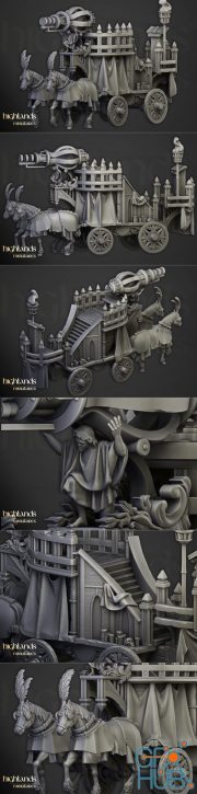 Arcane Cannon on Chariot – 3D Print