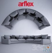 Semicircular sofa Arflex Ben-Ben