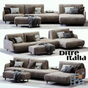Modern sofa ELLIOT by Ditre Italia