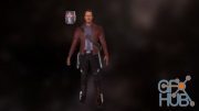PBR Star lord (Standing pose)