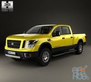 Humster 3D Nissan Titan Crew Cab XD Pro 4X with HQ interior 2016