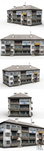 3D Three-storey house