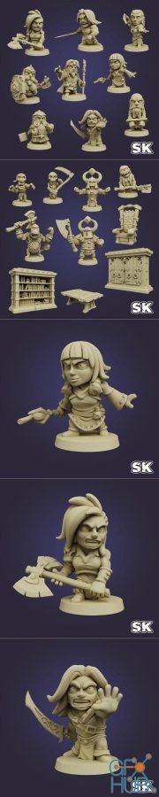 Arcadian HQ - First wave and Heroes – 3D Print