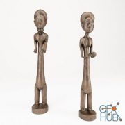 Totemic wooden figures