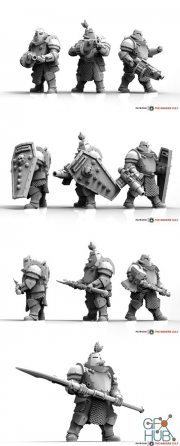 Feudal Guard Abhumans - By AiR – 3D Print