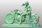Biker girl – 3D Print