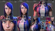 Caitlyn – Character Creation in Blender – 2022